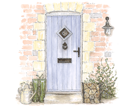 Large Door Watercolour