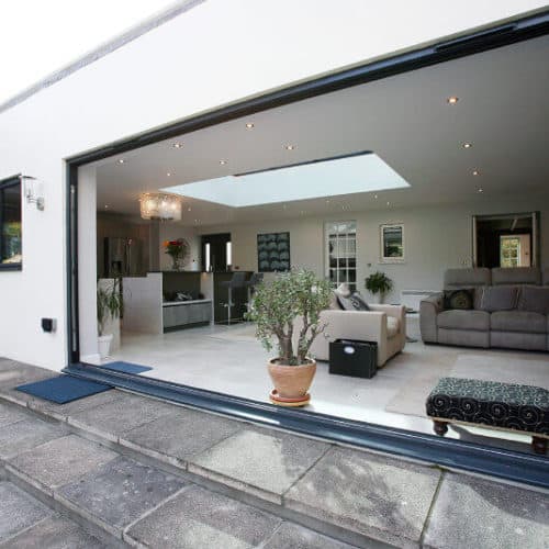 bi-folding aluminium doors